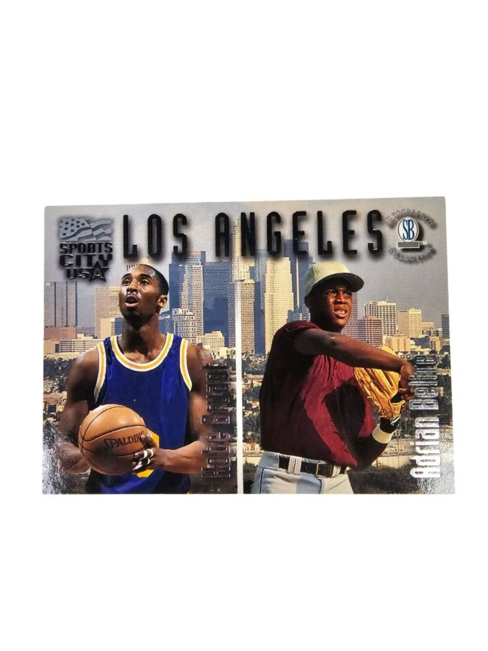 1997 Score Board Autographed Collection LA Kobe Bryant / Adrian Beltre #SC6